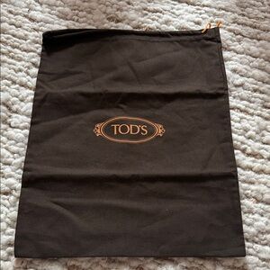 NEW Tod's Dark Brown Drawstring Bag